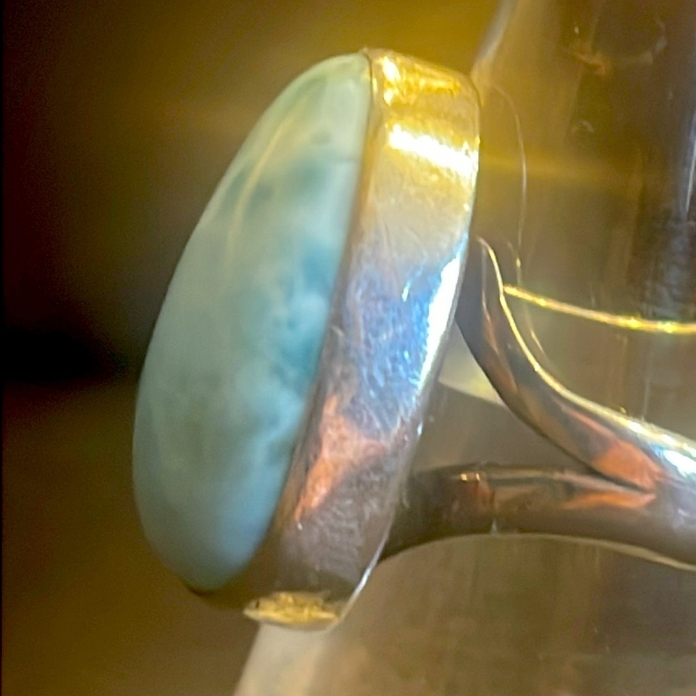 Large Laramar And Sterling Silver Ring. - image 2